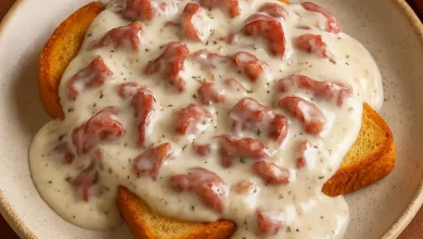 Creamed Chipped Beef on Toast