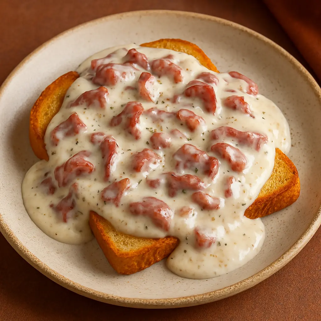Creamed Chipped Beef on Toast