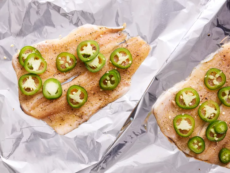 Fish in foil