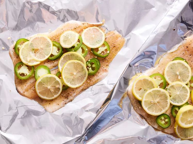 Fish in foil