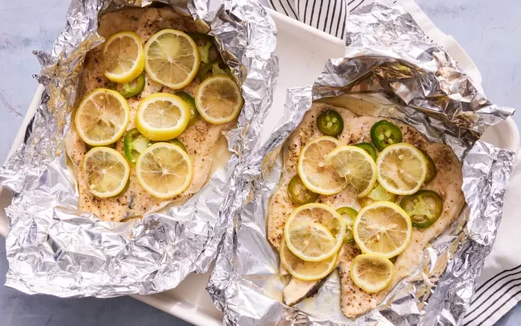 Fish in foil