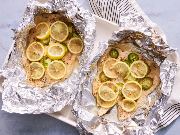Fish in foil