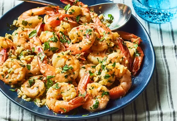 Simple Garlic Shrimp
