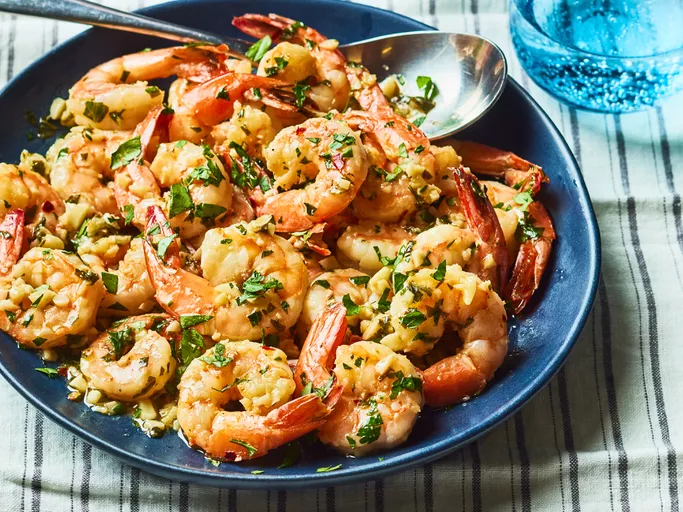 Simple Garlic Shrimp